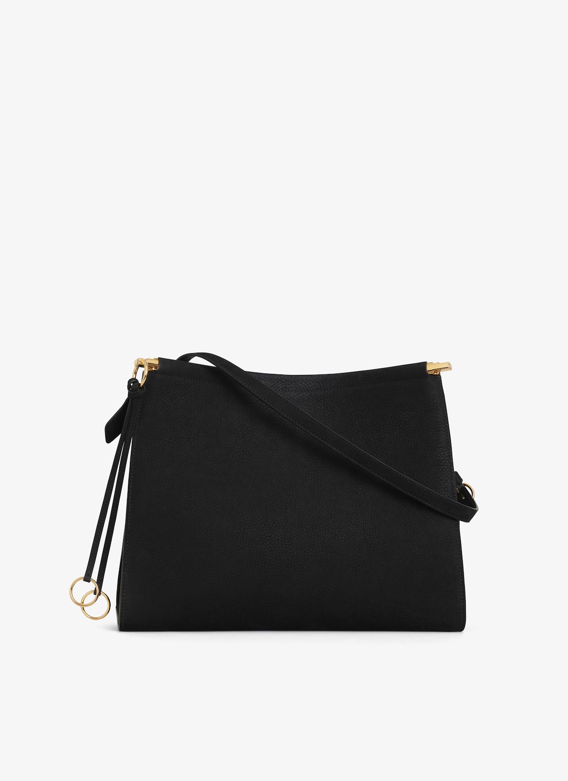 LE CLICK MEDIUM SQUARE BAG IN NUBUCK ALAÏA BLACK LE CLICK MEDIUM SQUARE BAG IN NUBUCK
